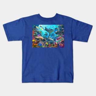 Dolphin Playground Kids T-Shirt